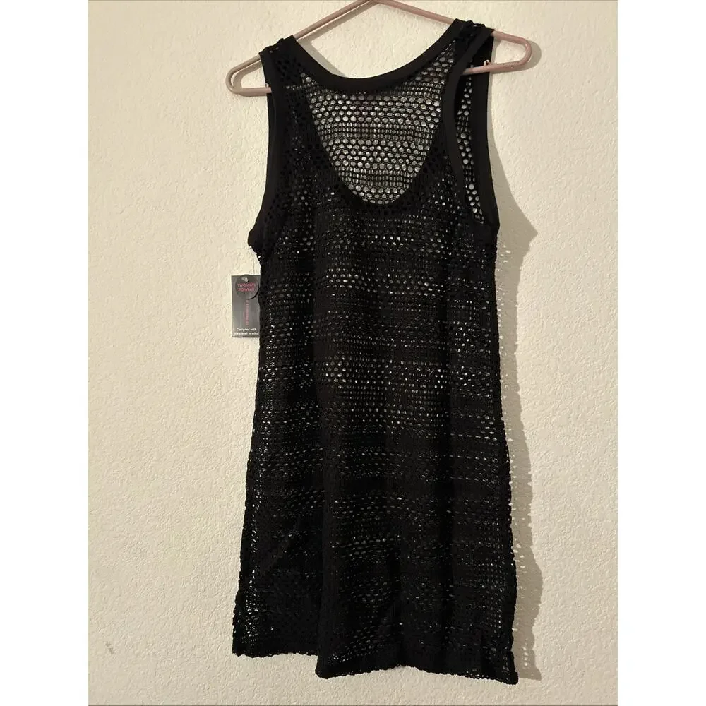 Women’s Junior Two Way Cover Up Black NWT Small No Boundaries
